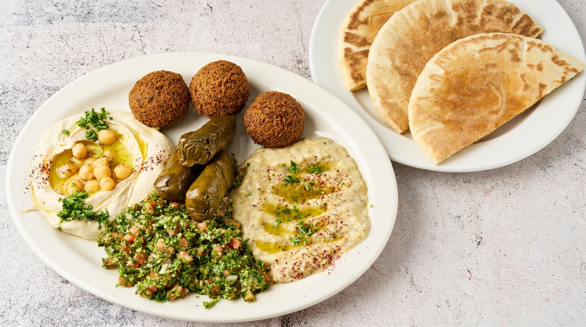 A full Mediterranean table