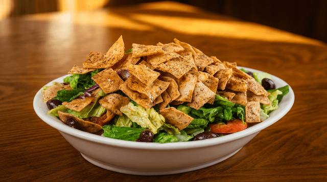 Vegan Fattoush Salad.