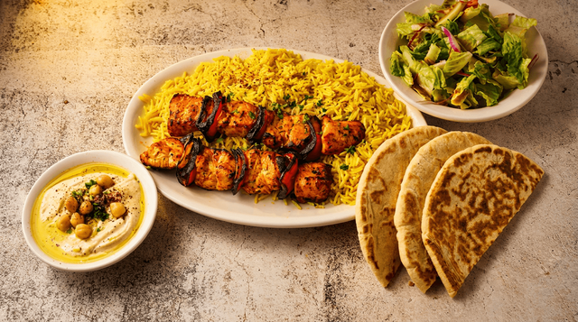 Chicken Kebab Plate.